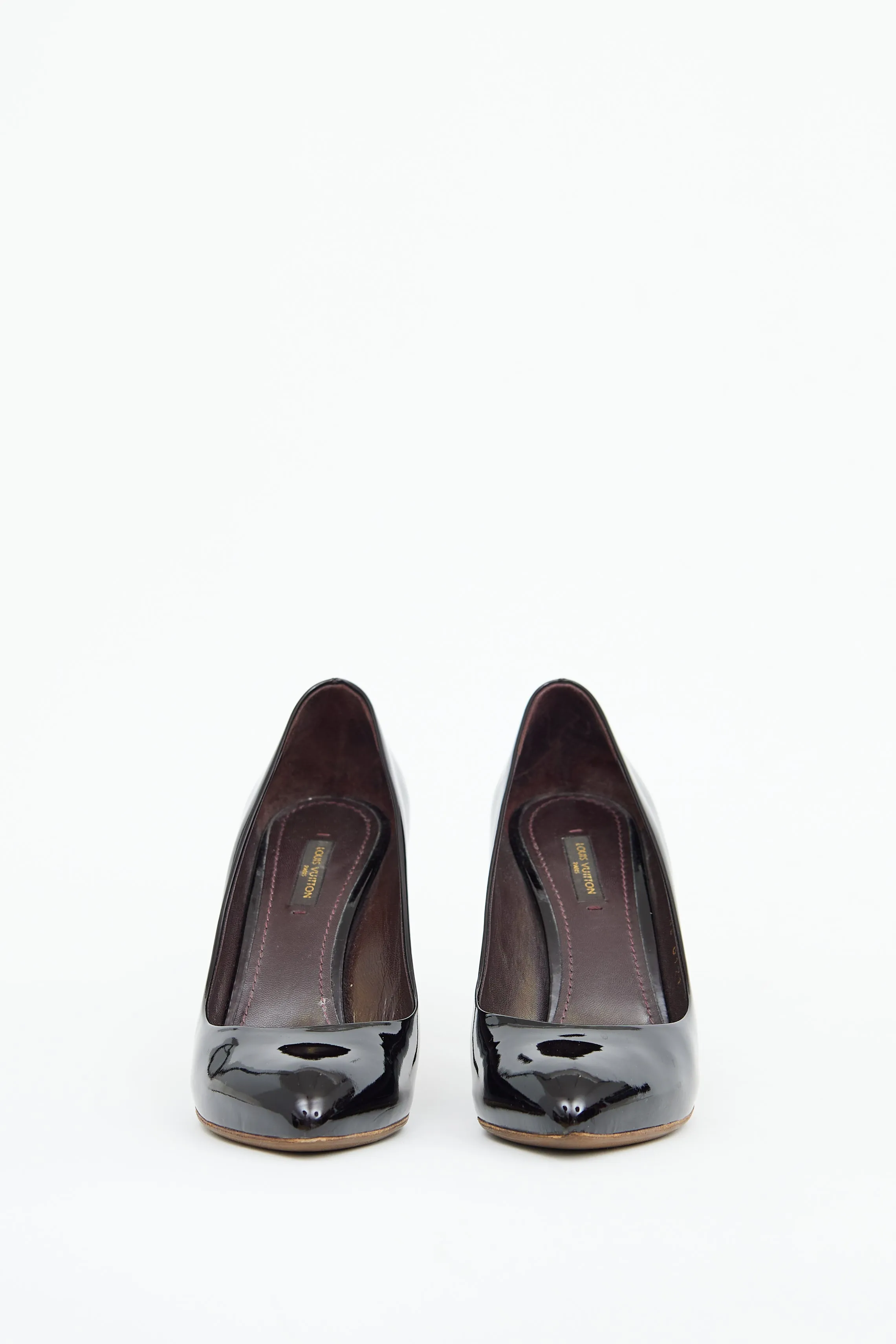 Black Patent Padlock Pump