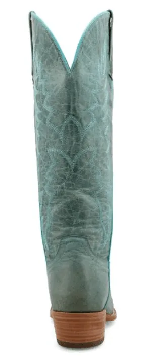 Black Star Women's Dusty Turquoise Sierra Almond Toe Cowgirl Boots WBAL004