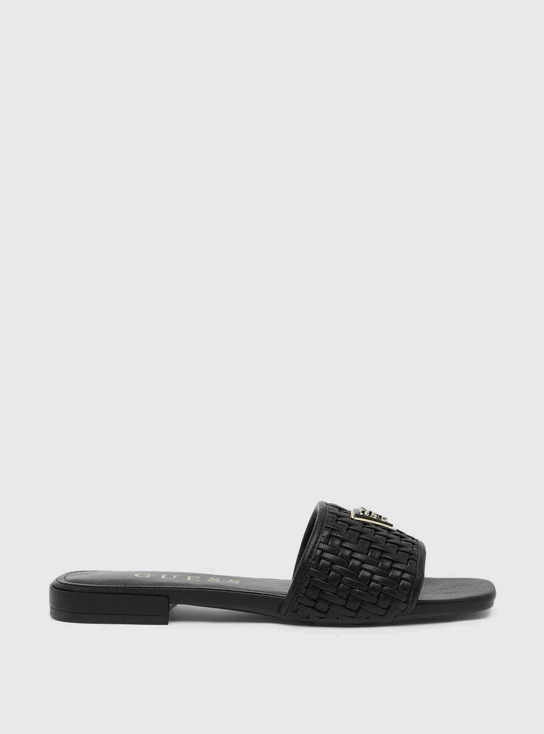 Black Tamsey Slide Sandals