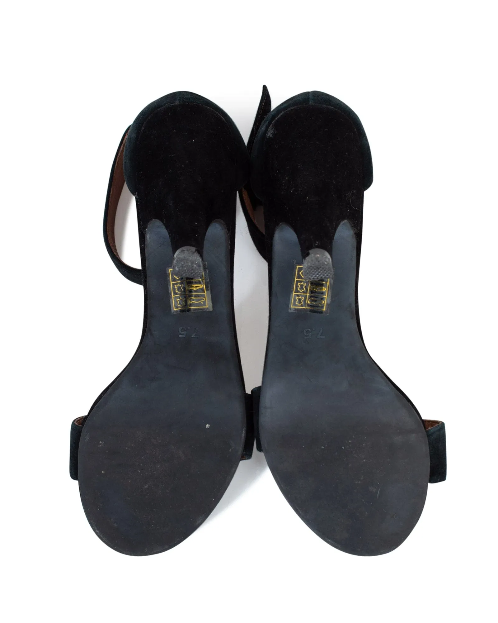 Black Velvet Heels