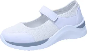 Black Walking Shoes for Women Casual Non Slip Orthopedic Shoe Adjustable Strap Hikng Sports Sneakers Footwear