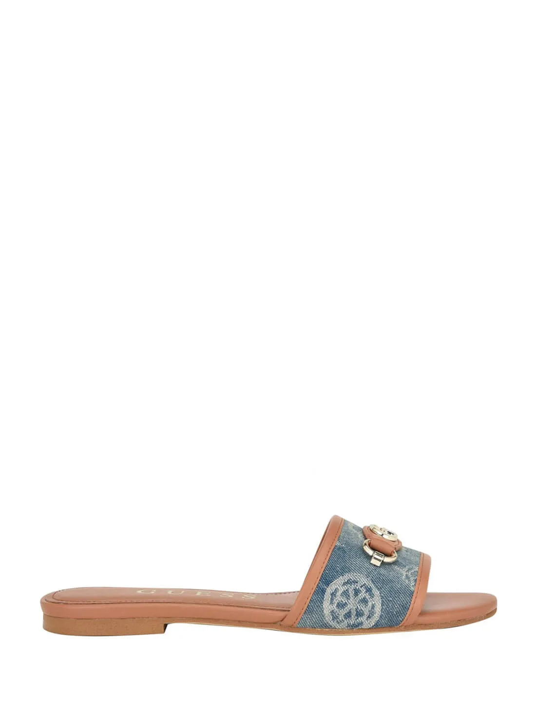 Blue Denim Logo Hammi3 Slide Sandals