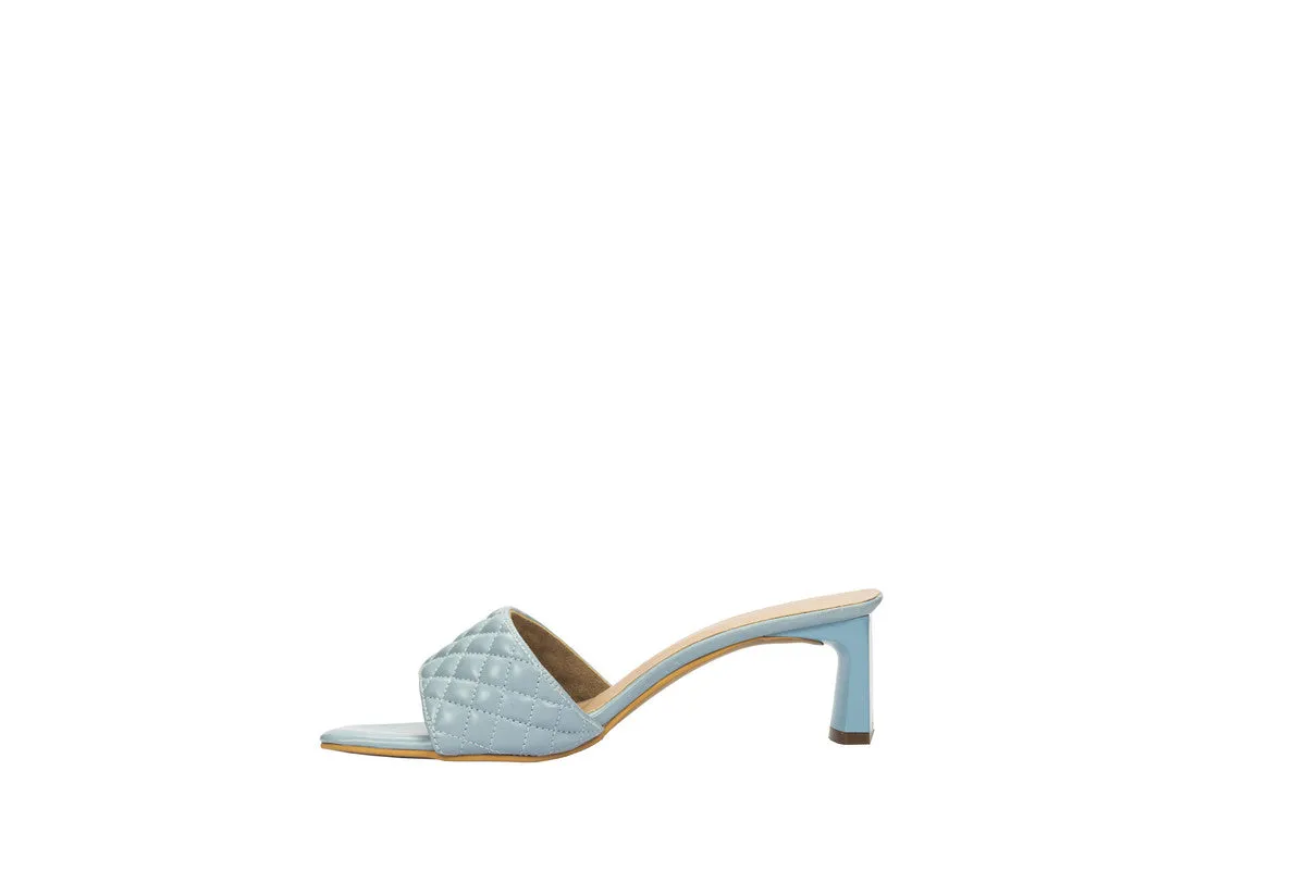 Blue Fancy Quilted T-Heels for Women