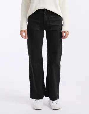 Bobbi 7/8 Denim Jeans - Black
