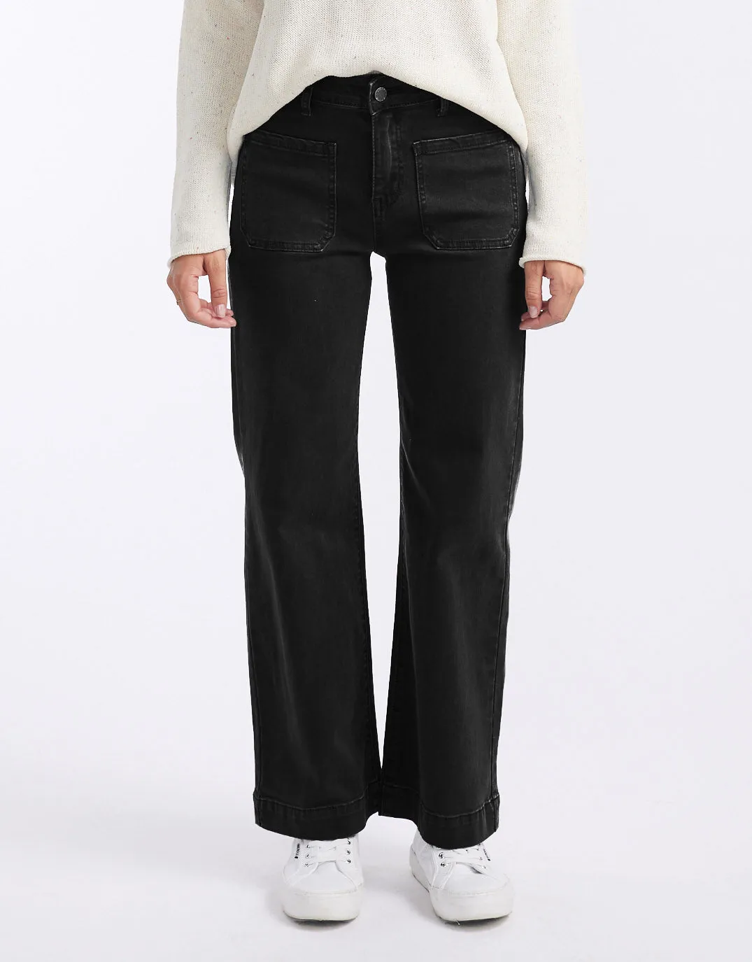 Bobbi 7/8 Denim Jeans - Black