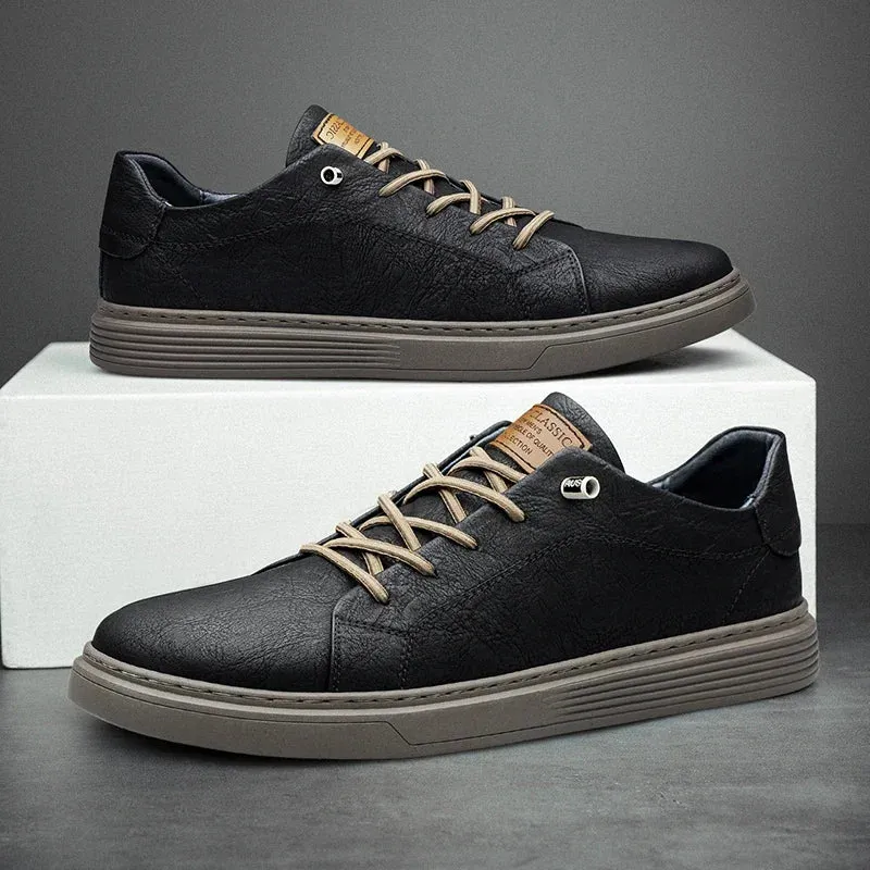 Bonvillars Leather Canvas Shoe