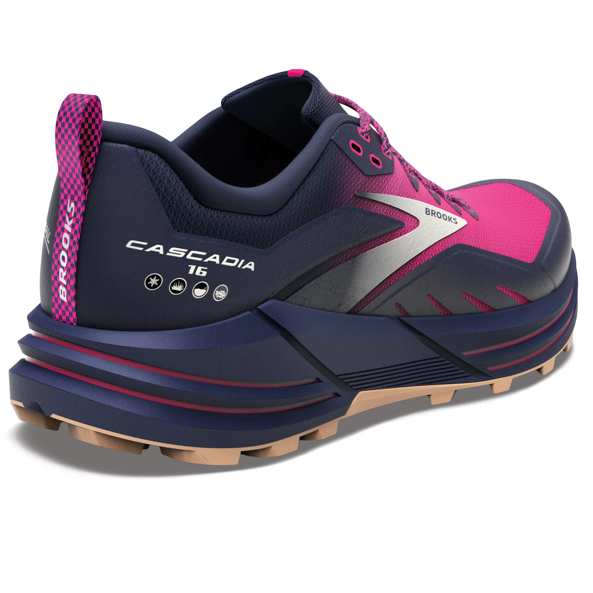 Brooks Cascadia 16 Women's Peacoat/Pink/Biscuit