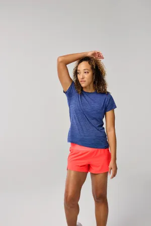 Brooks | Luxe Short Sleeve | Women's | Heather Midnight