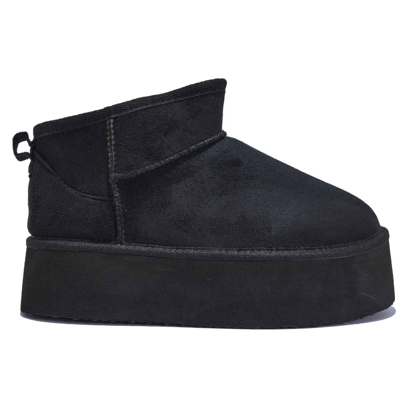 C500/D TRIPLE PLATFORM ANKLE BOOT WITH FUR LINNING