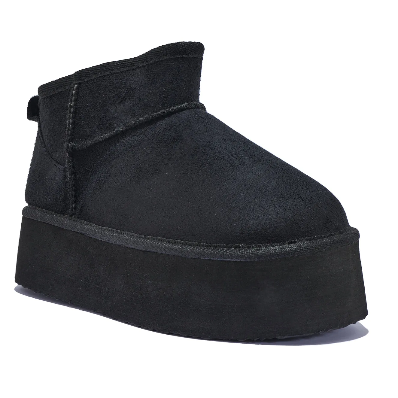 C500/D TRIPLE PLATFORM ANKLE BOOT WITH FUR LINNING