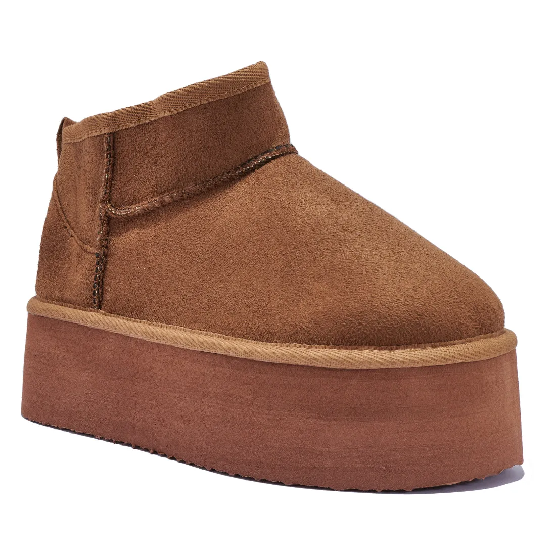C500/D TRIPLE PLATFORM ANKLE BOOT WITH FUR LINNING