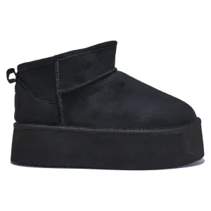 C500/D TRIPLE PLATFORM ANKLE BOOT WITH FUR LINNING