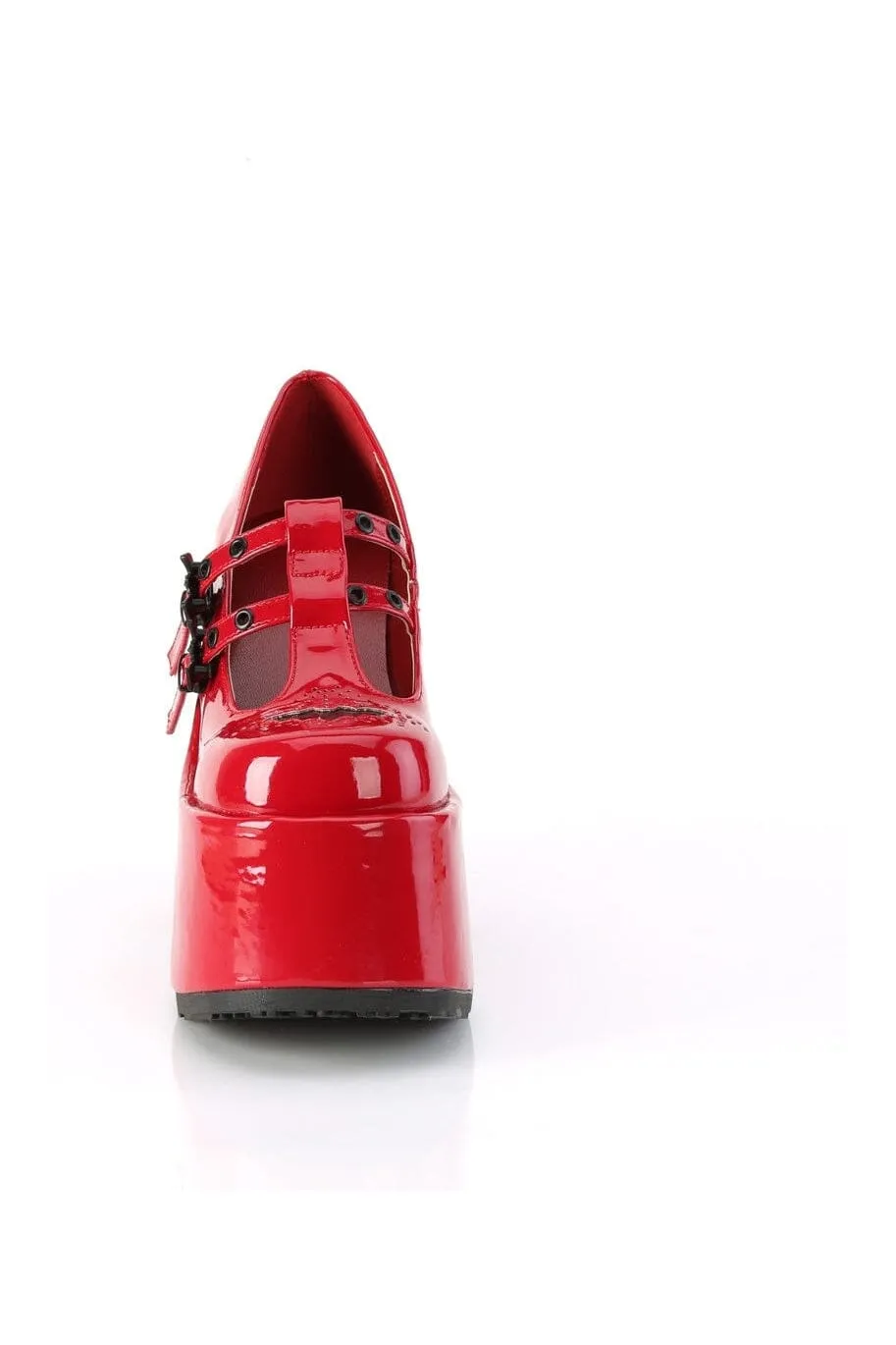 CAMEL-55 Red Patent Mary Janes