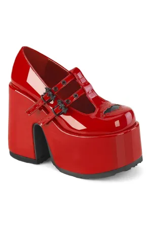 CAMEL-55 Red Patent Mary Janes