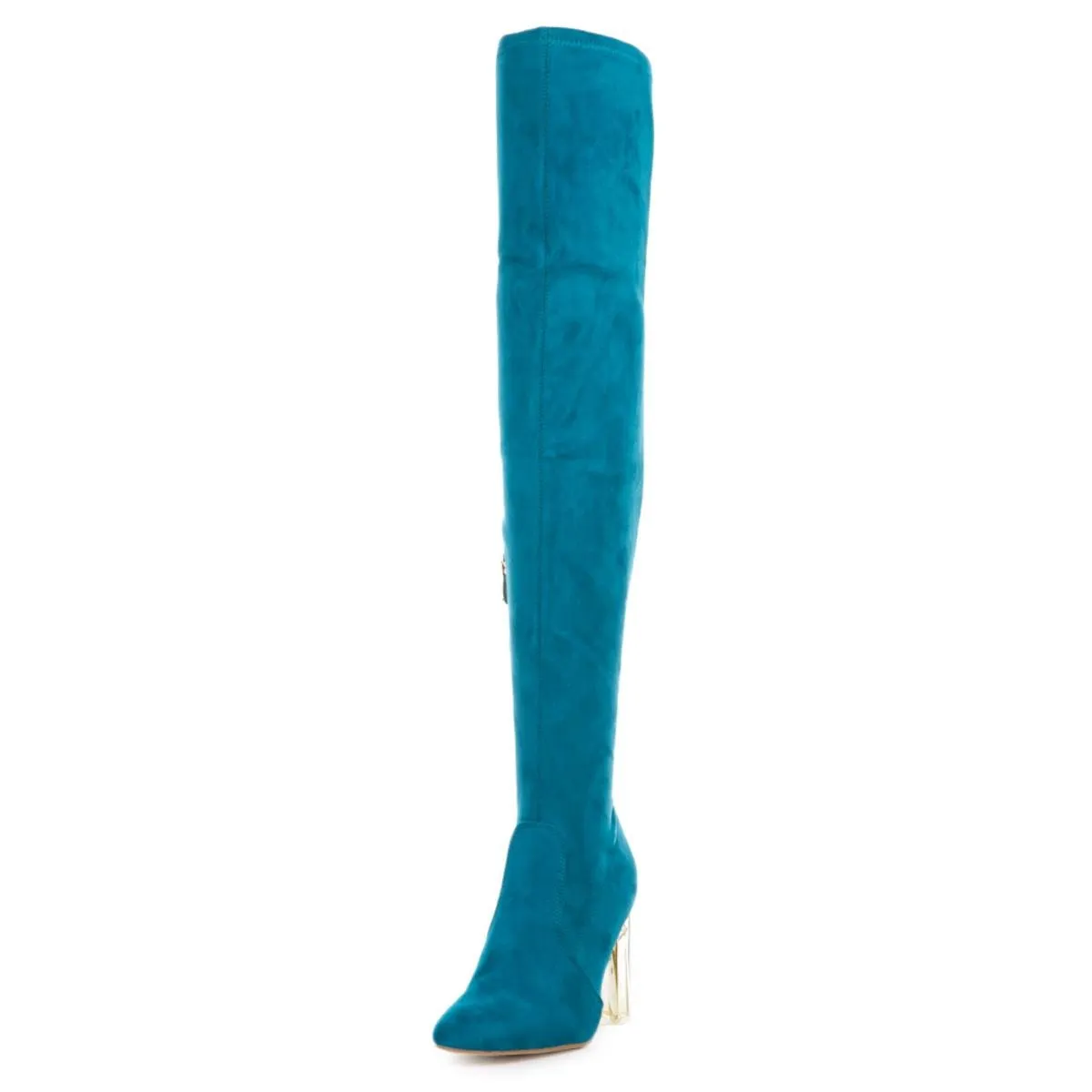Cape Robbin Fay-2 Blue High Heel Boot PEACOCK