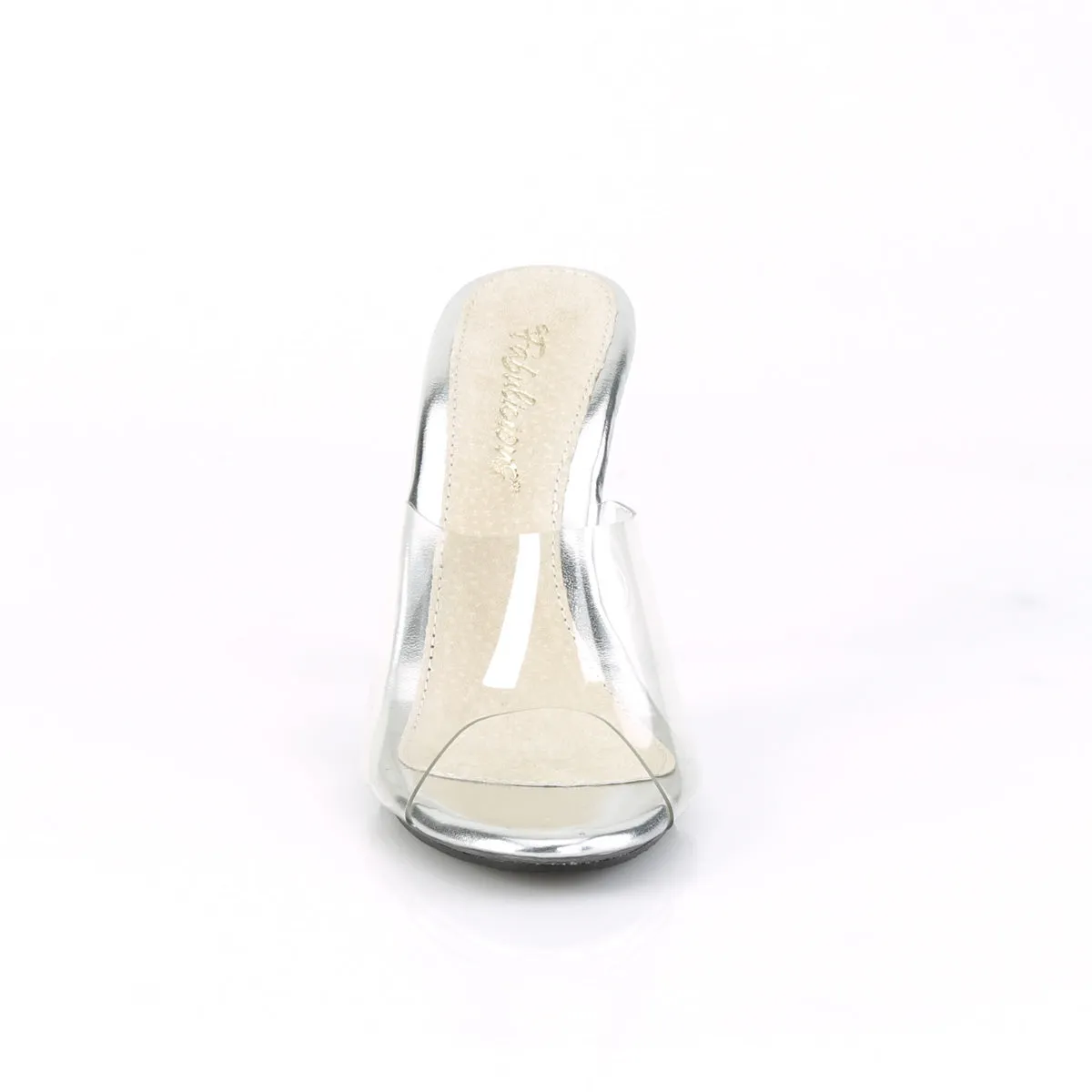 CARESS-401 Fabulicious Posing Comp 4" Heel Clear Sexy Slip On Shoes