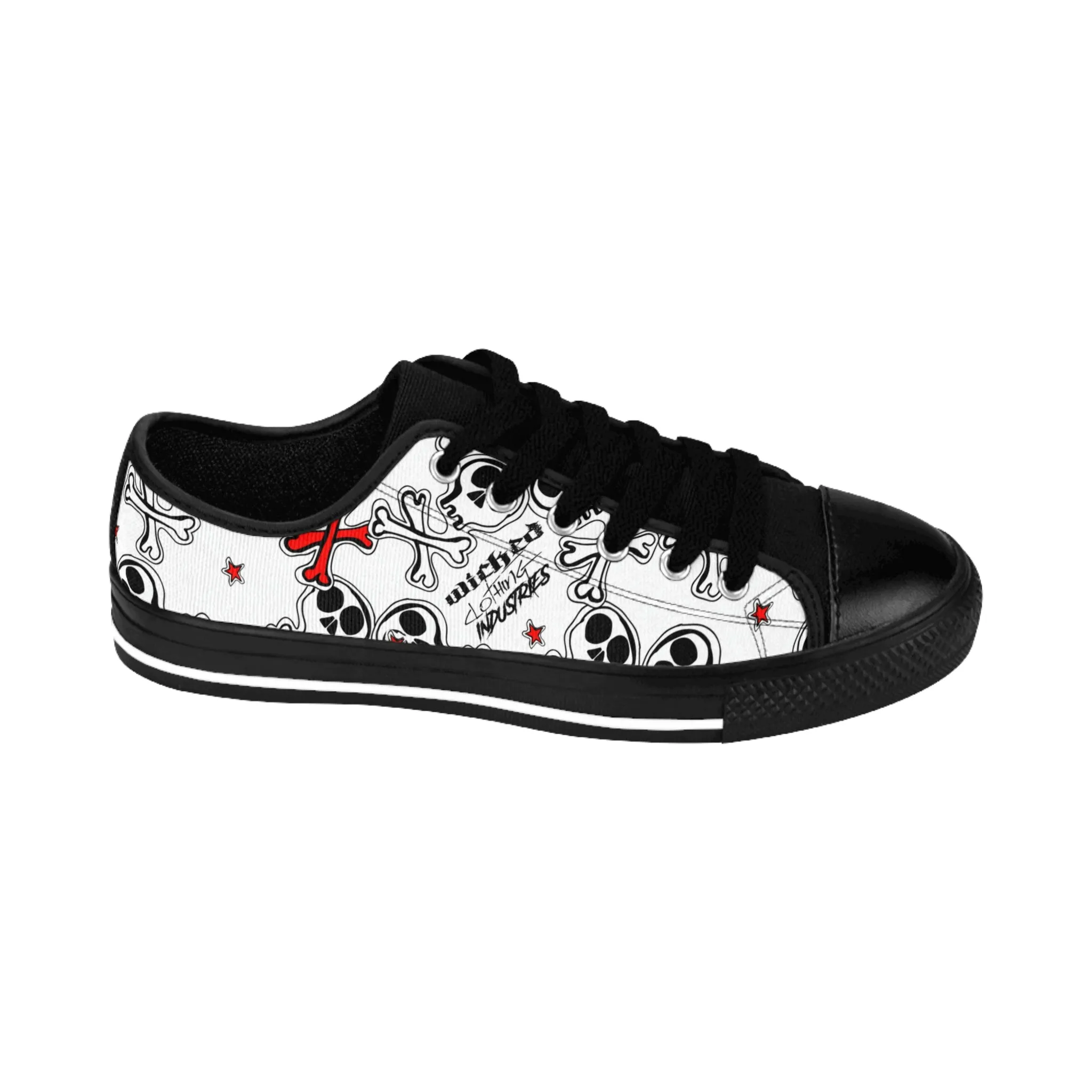 Cartoon Skulls Women's Sneakers