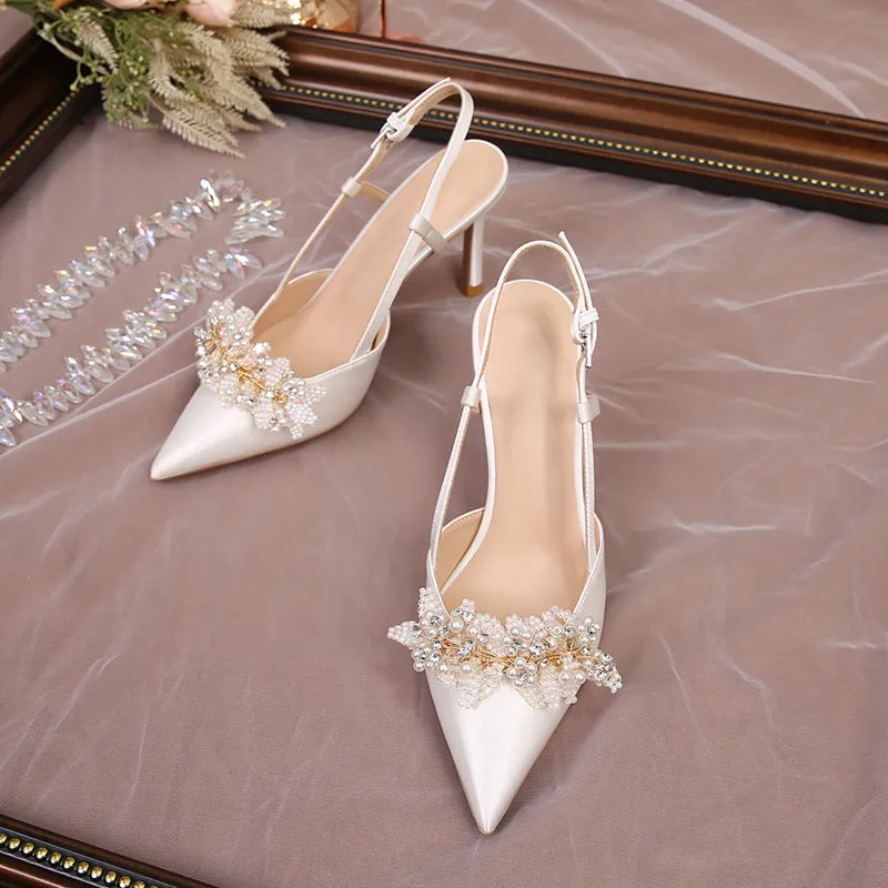 Casual Silk Satin High Heels