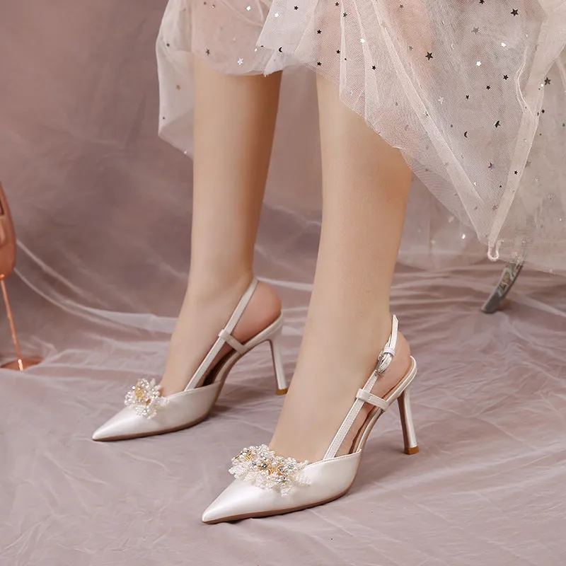 Casual Silk Satin High Heels