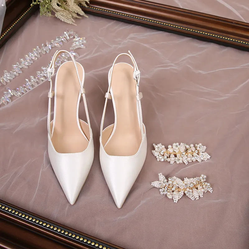 Casual Silk Satin High Heels
