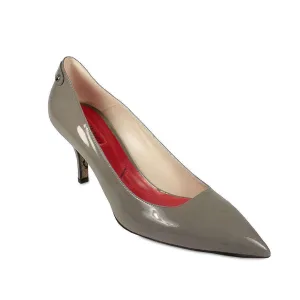 Cesare Paciotti Women's Grey Patent Leather Low Heel Pumps PB800170 (CPW602)