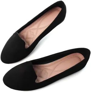 ChaiRong Zhou Flats for Women Dressy Round Toe Ballet Flat Shoes Comfortable Slip-ons Loafers Lightweight Casual Shoes
