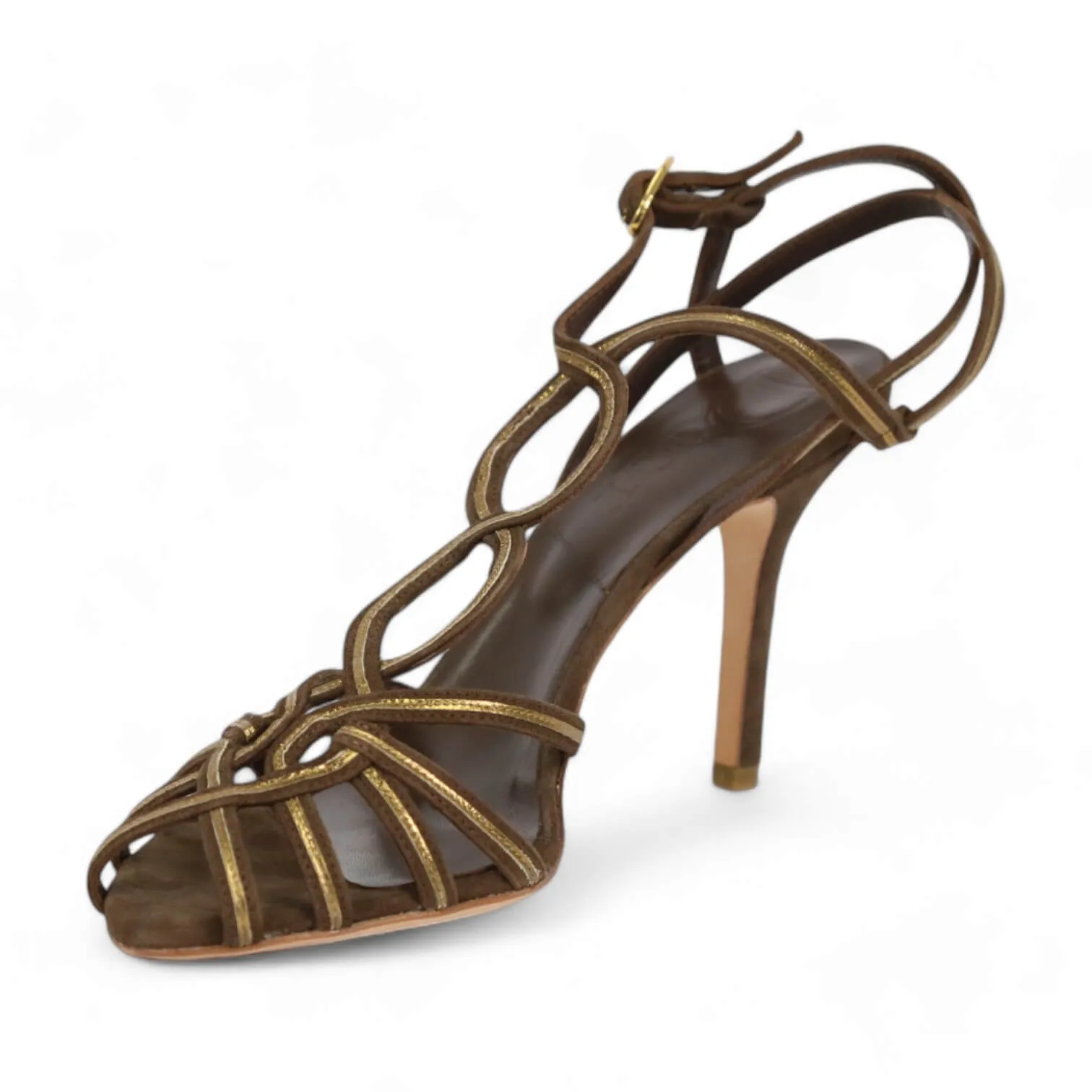 Christian Dior Downtown Women's Shoes Suede / Calf-Skin Leather Sandals (CDW39)