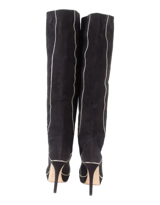 CHRISTIAN DIOR SUEDE OVER-THE-KNEE BOOTS