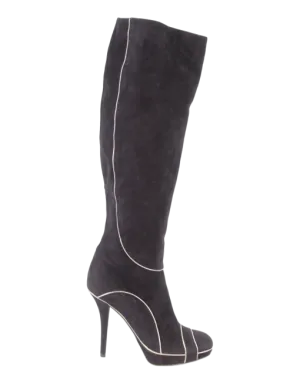 CHRISTIAN DIOR SUEDE OVER-THE-KNEE BOOTS
