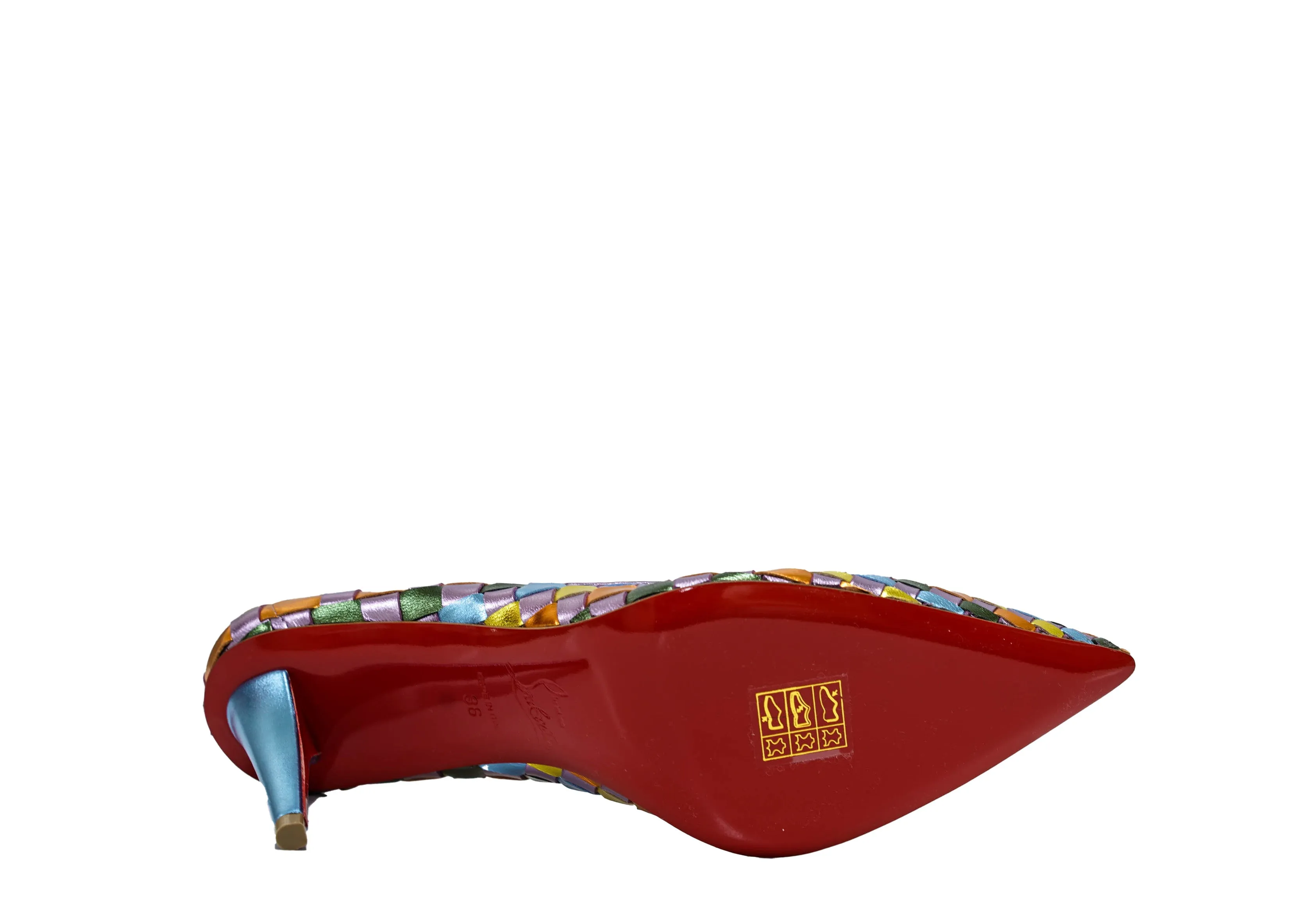 Christian Louboutin Women's Weave Multi Colour Pump 1240634 Damipump 40% off