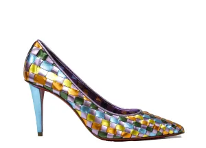 Christian Louboutin Women's Weave Multi Colour Pump 1240634 Damipump 40% off