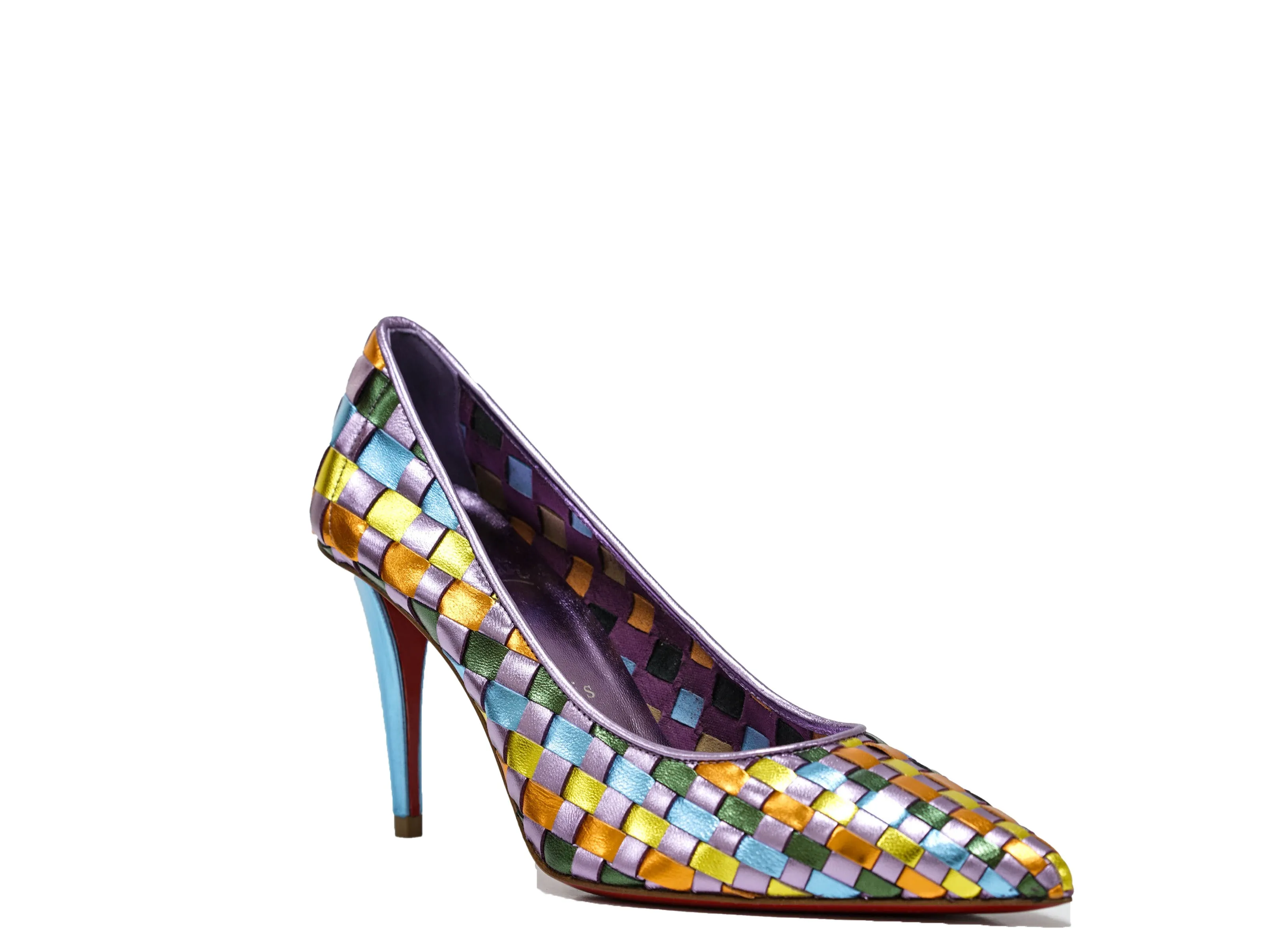 Christian Louboutin Women's Weave Multi Colour Pump 1240634 Damipump 40% off