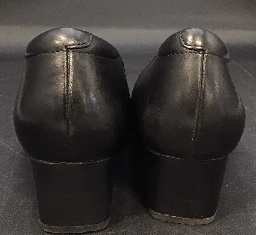 Clarks Women's Black Block Pump Heels - Size 8