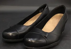 Clarks Women's Black Block Pump Heels - Size 8