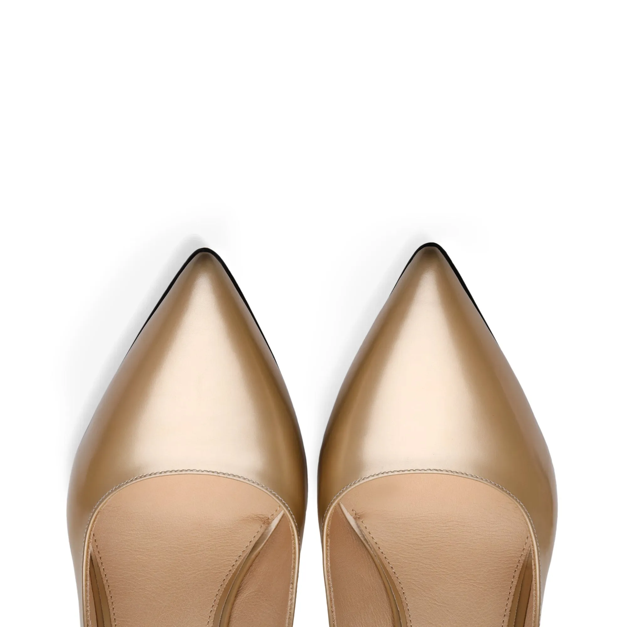 Classic golden pumps