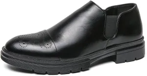 Classic Men's Dress Shoes Mens Modern Fashion Slip On Oxfords Men Business Casual Derby Shoes