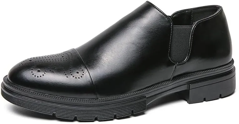 Classic Men's Dress Shoes Mens Modern Fashion Slip On Oxfords Men Business Casual Derby Shoes