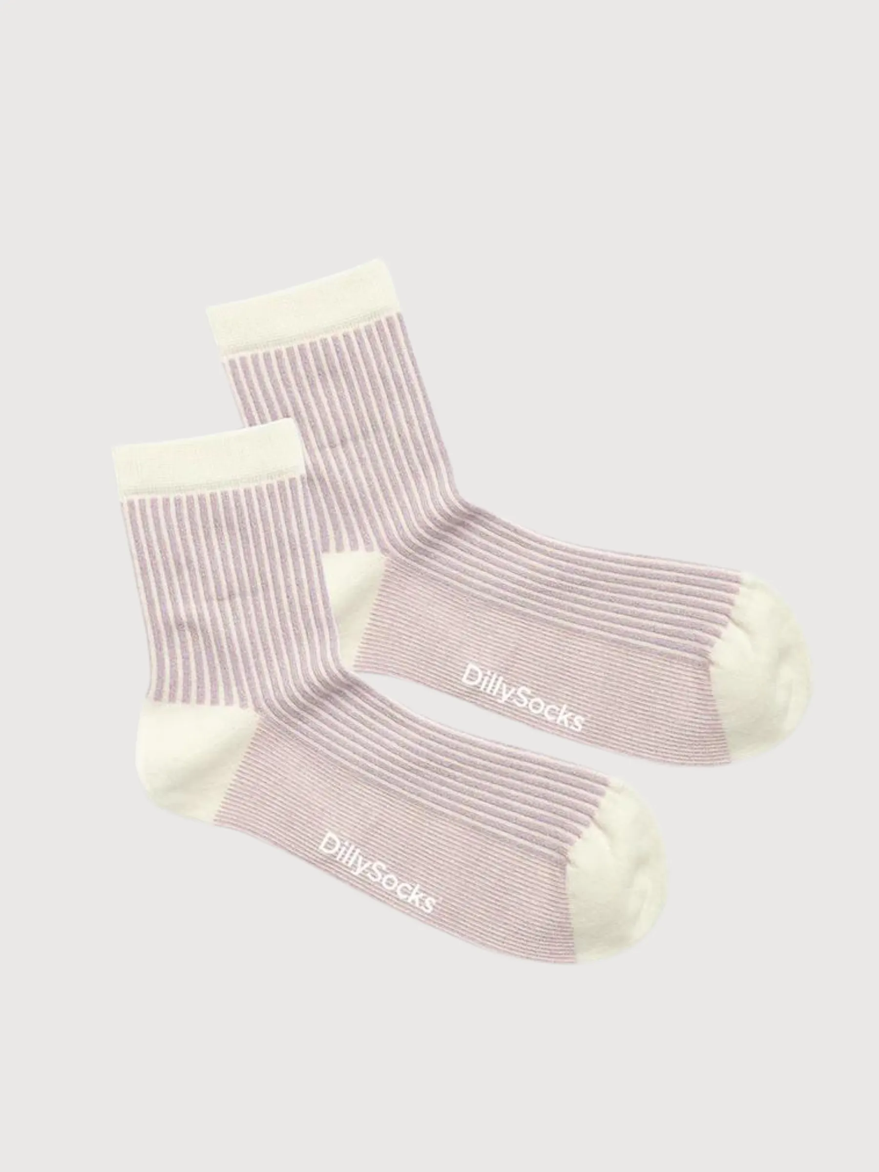 Classic Socks Lavender Stripes Organic Cotton | DillySocks