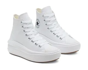 Converse Chuck Taylor All Star Move-Hi 568498C Women's White Sneakers Shoes C658