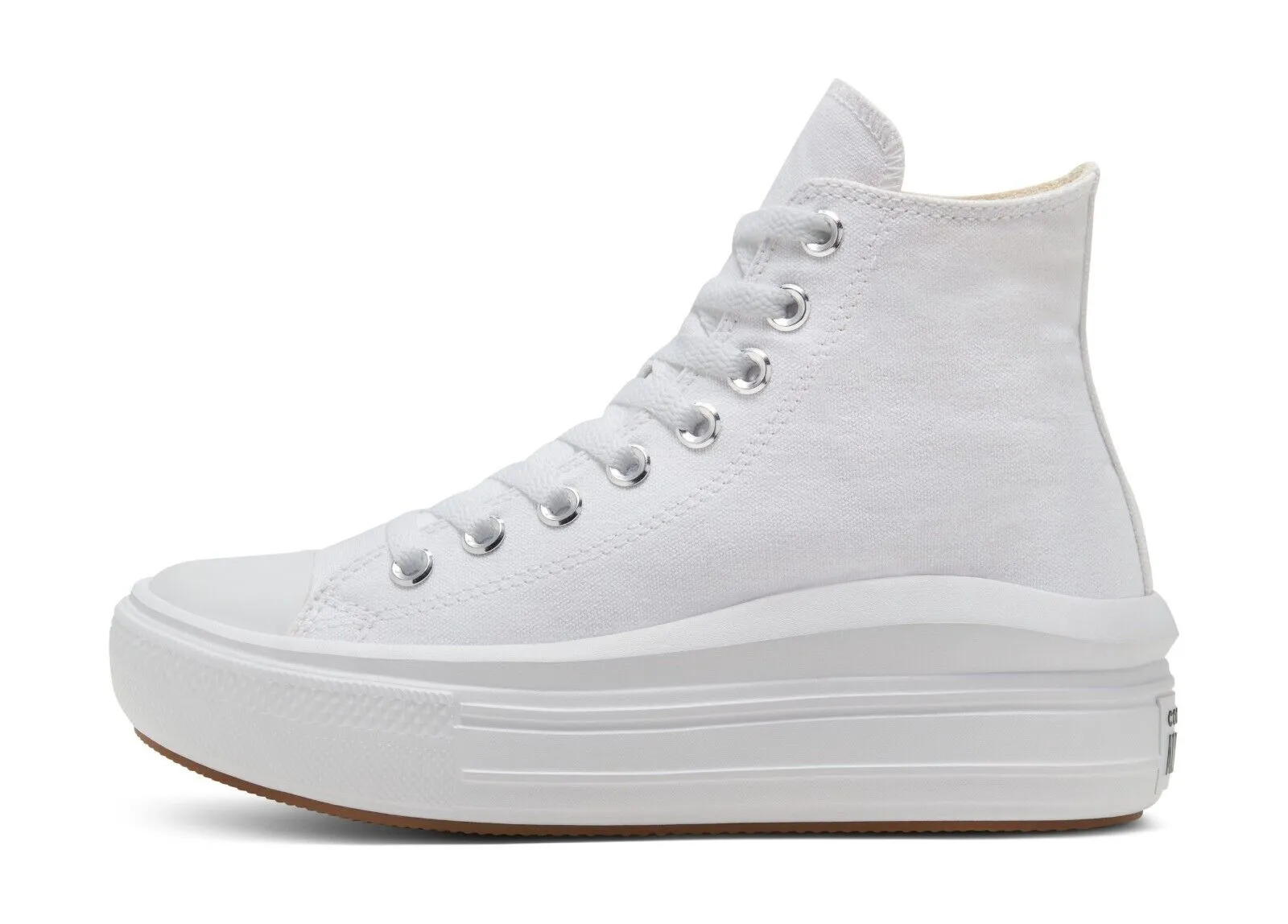 Converse Chuck Taylor All Star Move-Hi 568498C Women's White Sneakers Shoes C658