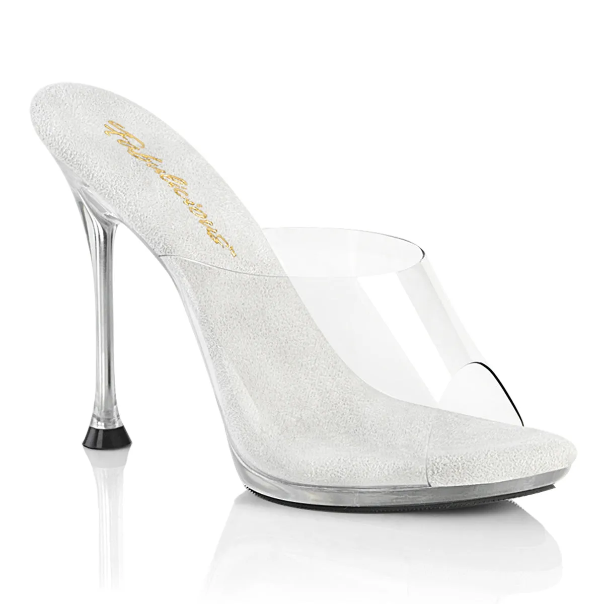 CUPID-401 Posing Comp Sexy Clear Slip On Shoes