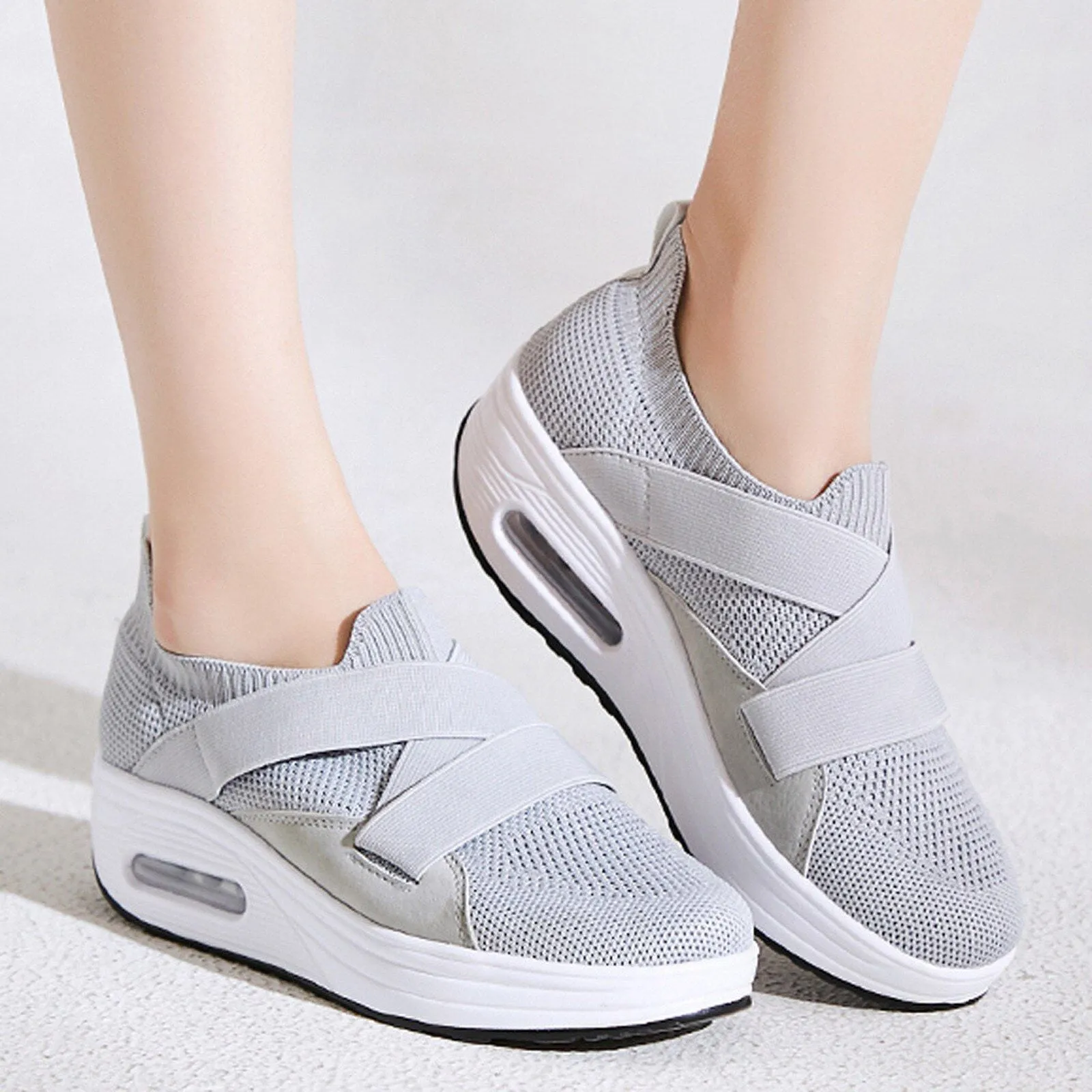Cuzcare Casual Orthopedic Slip On Ladies Walking Shoes