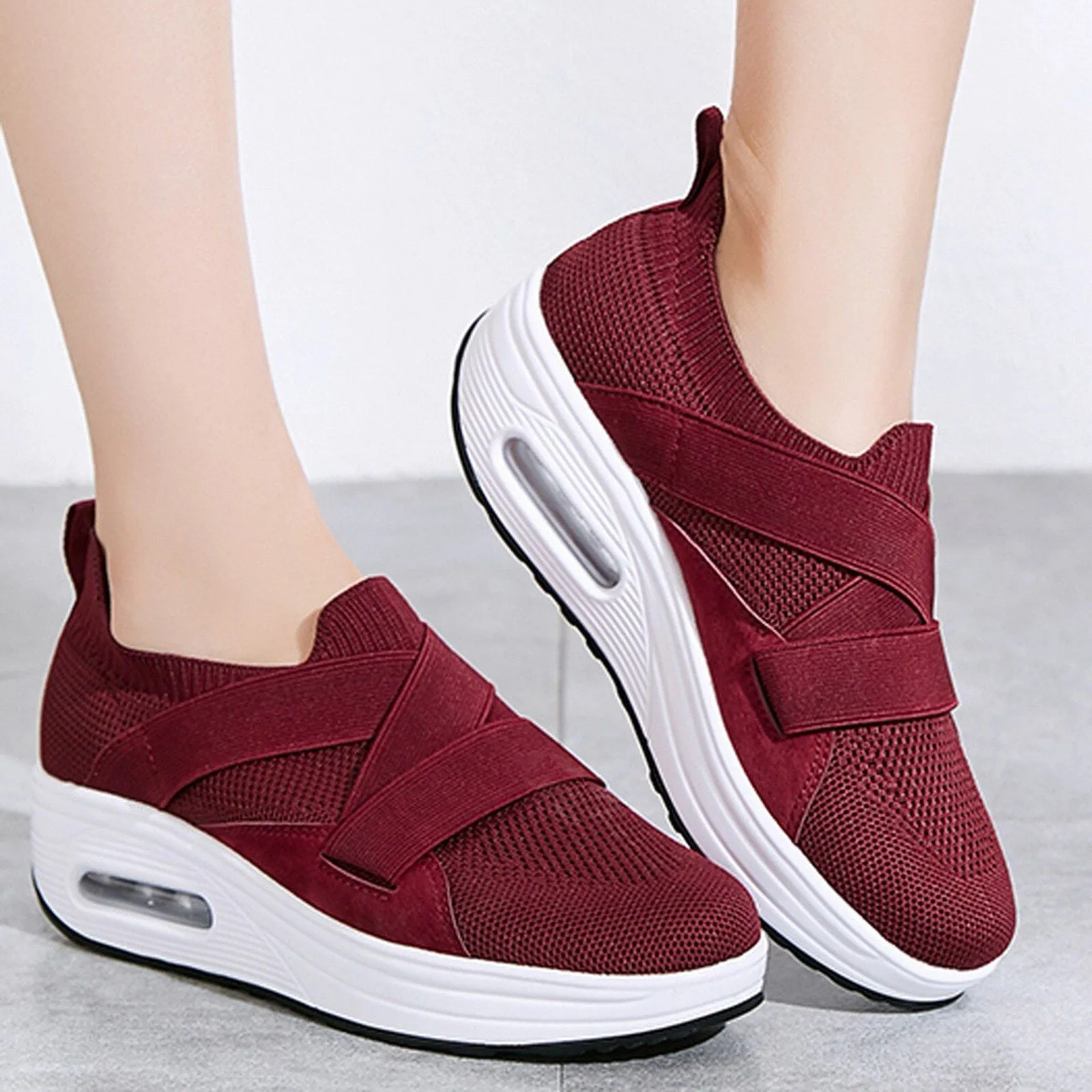 Cuzcare Casual Orthopedic Slip On Ladies Walking Shoes