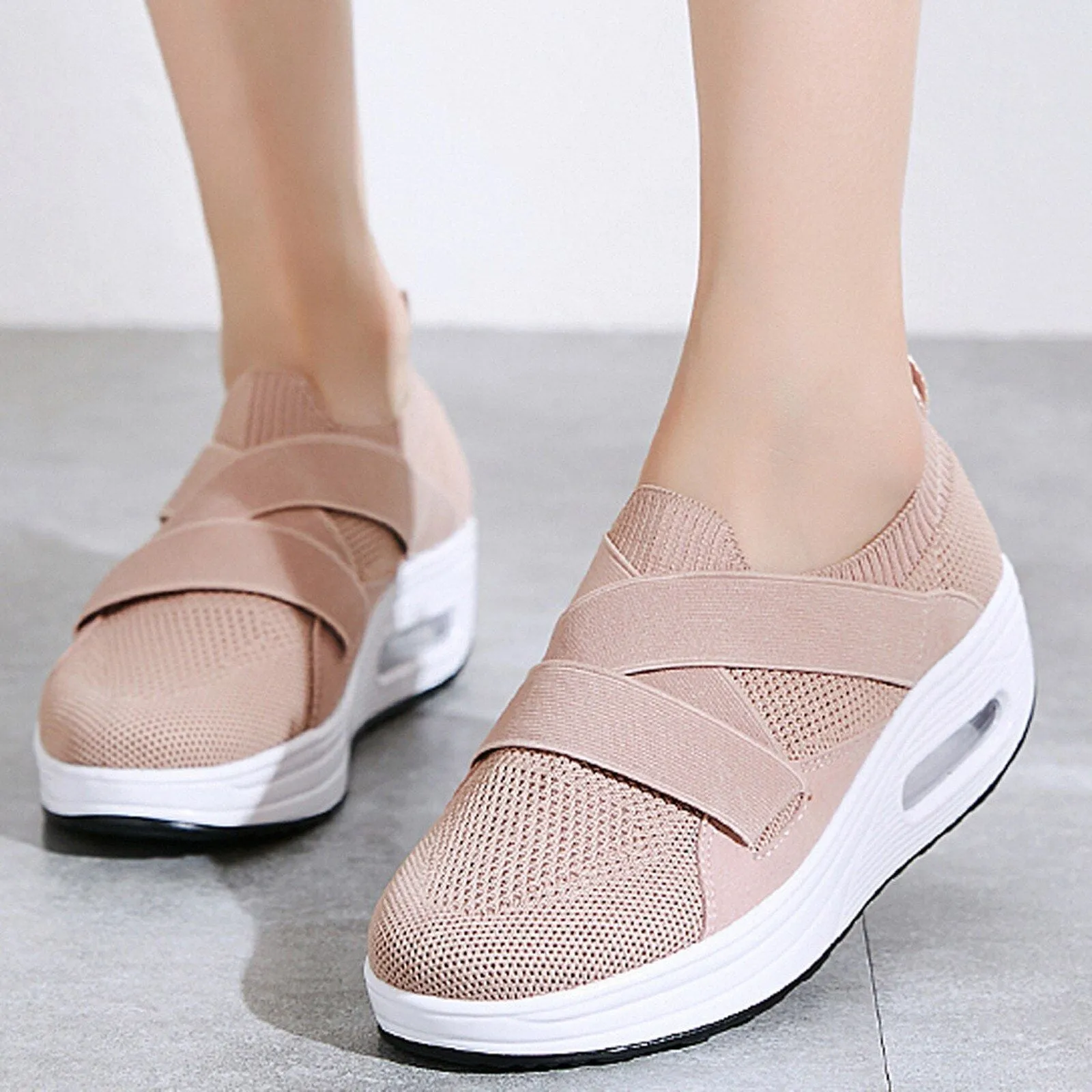 Cuzcare Casual Orthopedic Slip On Ladies Walking Shoes
