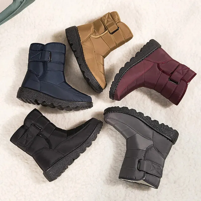 Cuzcare Orthopedic Boots For Women Waterproof Comfortable Fur Lined Ankle Winter Snow Boots