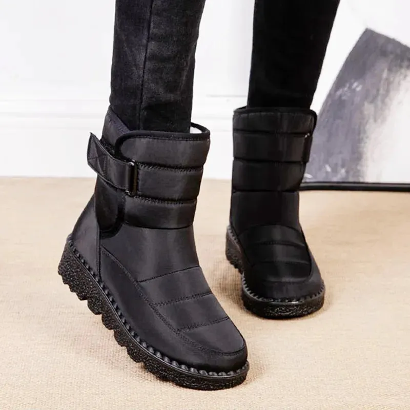 Cuzcare Orthopedic Boots For Women Waterproof Comfortable Fur Lined Ankle Winter Snow Boots