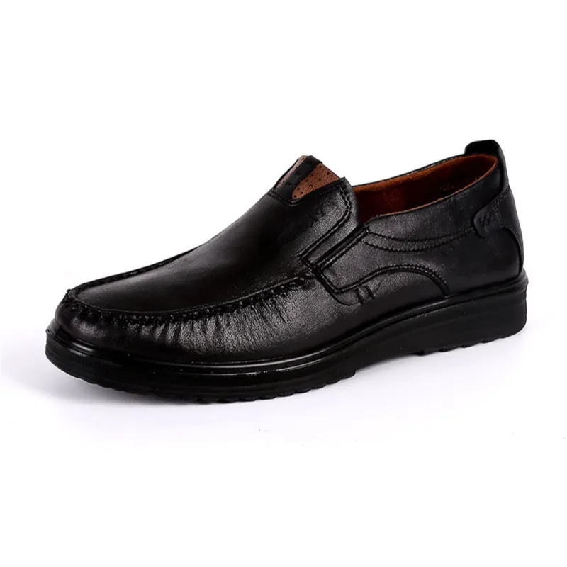 Cuzcare Orthopedic Men Shoes Leather Moccasins Soft-soled Comfortable Flats Loafers