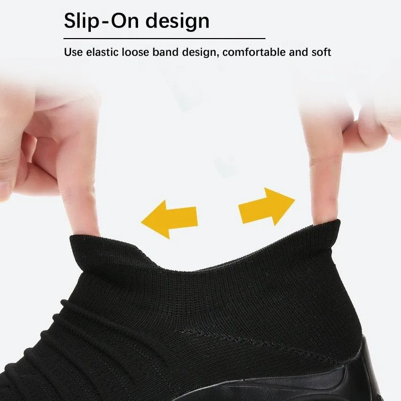 Cuzcare Orthopedic Shoes Women Breathable Slip-on Sneakers Air Cushion Mesh Leisure