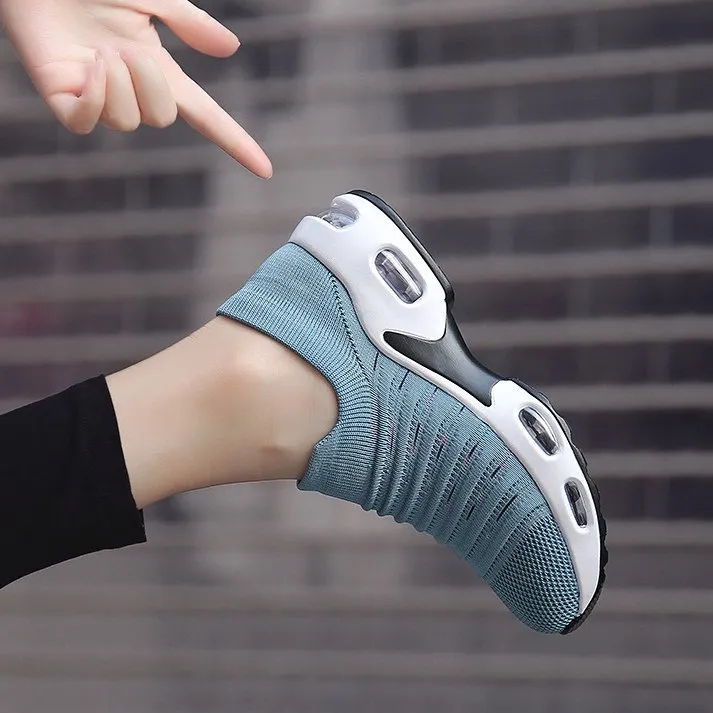 Cuzcare Orthopedic Shoes Women Breathable Slip-on Sneakers Air Cushion Mesh Leisure