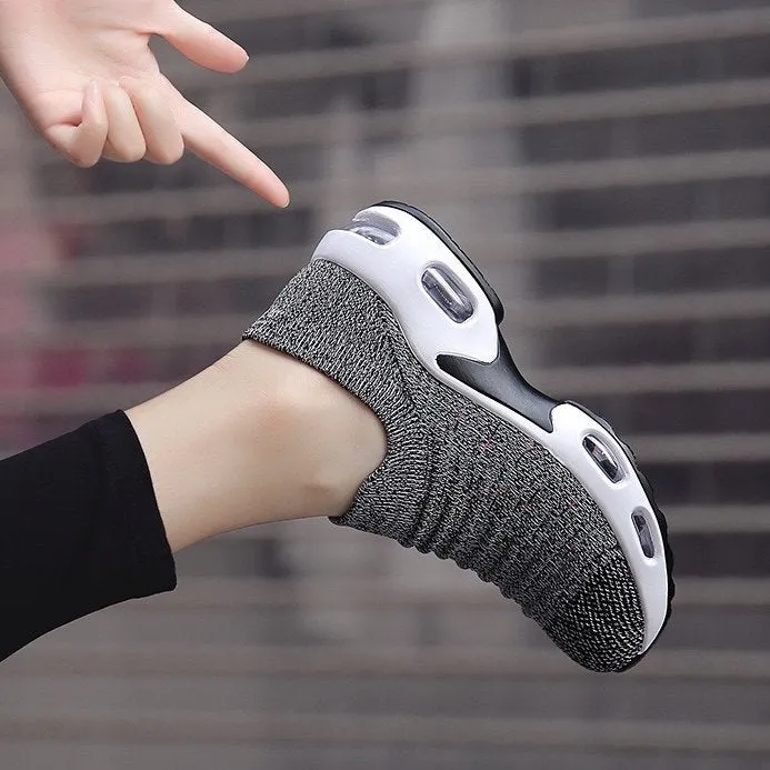 Cuzcare Orthopedic Shoes Women Breathable Slip-on Sneakers Air Cushion Mesh Leisure